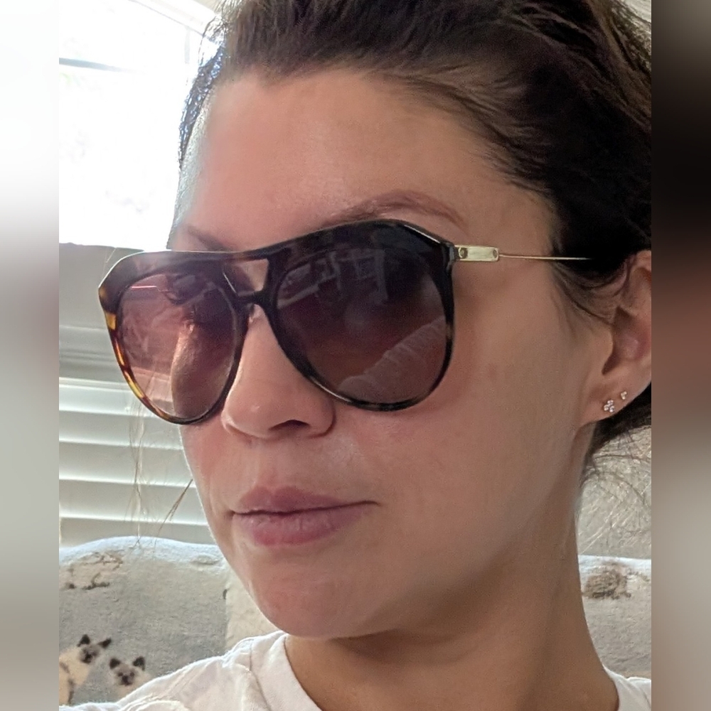 Elizabeth and James Brown Aviator Sunglasses